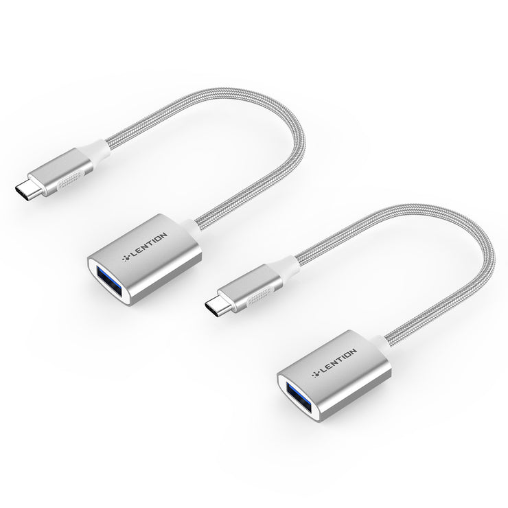 LENTION USB C to USB 3.0 Adapter, Type C Male to USB A Female (CB-C6)