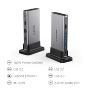 LENTION Universal USB-C Docking Station 4K60Hz (CB-D53s)