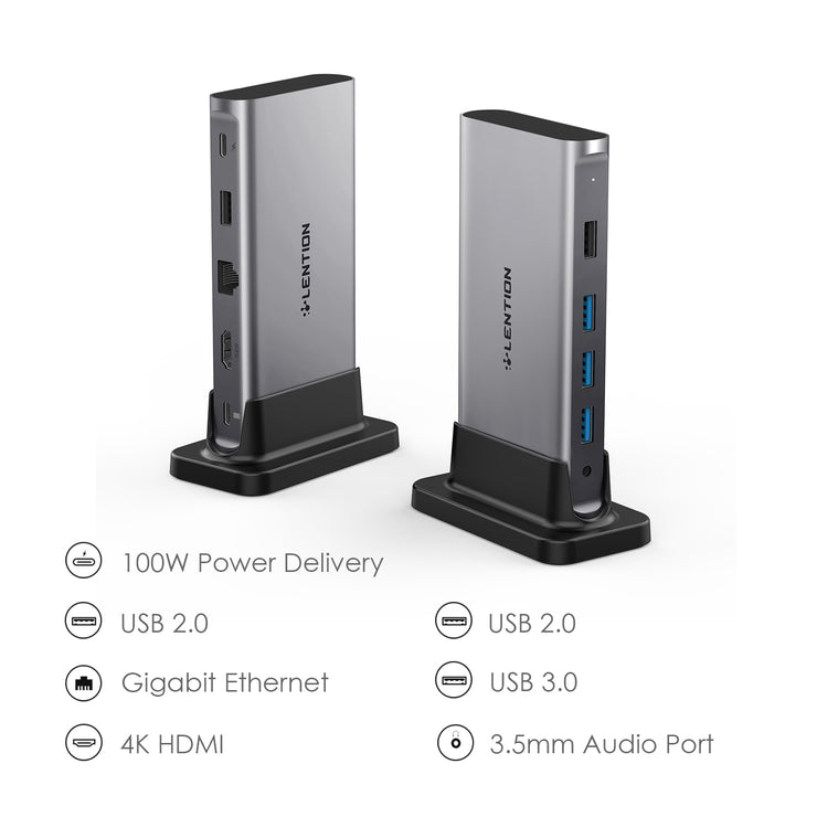 LENTION Universal USB-C Docking Station 4K60Hz (CB-D53s)