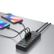 LENTION Powered 7 USB 3.0 Multiport Hub with 3 Smart Charging for Windows 10, 8.1, 8, 7, Vista, XP, Chromebook OS, Mac OS X (10.x or above), Linux and more:  Lention.com: Computers & Tablets
