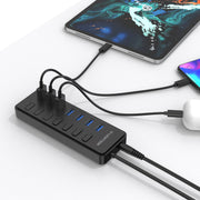 LENTION Powered 7 USB 3.0 Multiport Hub with 3 Smart Charging(CB-H92)