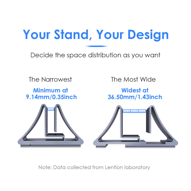 LENTION Aluminum Space-Saving Vertical Desktop Stand (Stand-LS2)