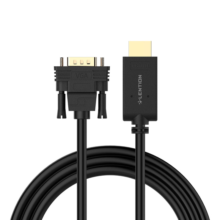 Active HDMI to VGA Video Cable Adapter, 1080P HDMI Digital AV to VGA Analog Converter Cable from Lention.com.