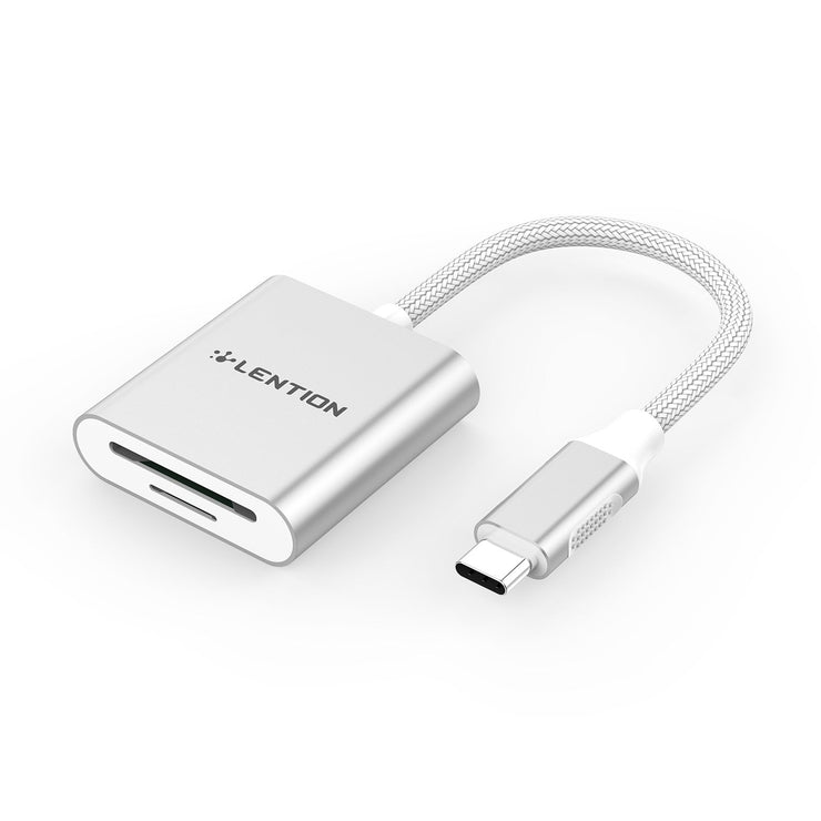 LENTION USB-C to SD/Micro SD Card Reader