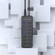 LENTION Powered 7 USB 3.0 Multiport Hub with 3 Smart Charging - Lention (US Warehouse In Stock)