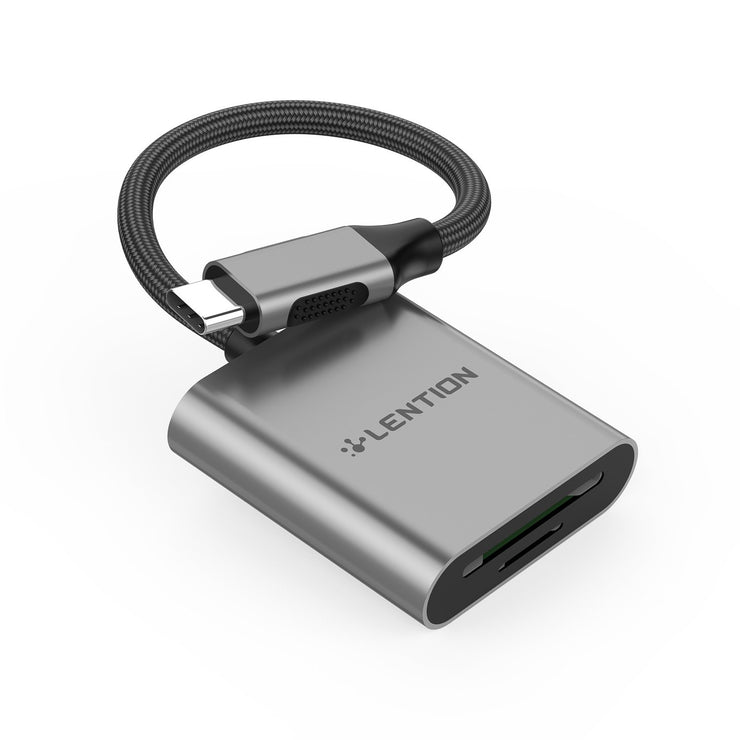 LENTION USB-C to SD/Micro SD Card Reader, SD 3.0 Card Adapter - $15.99 -  Lention.com