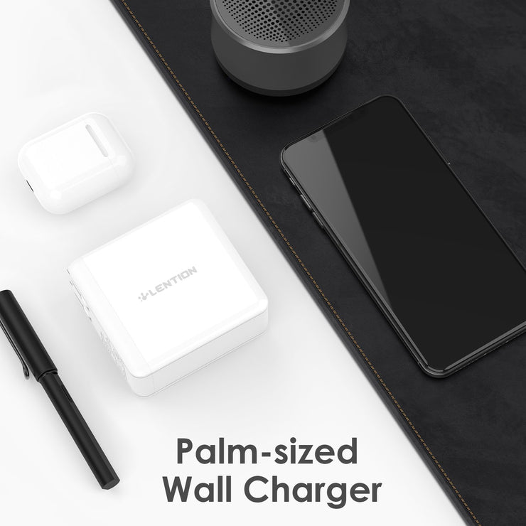  Lention.com: USB Wall Charger, 60W USB C Wall Charger with Fast Charge PD Adapter | Lention- Fashionable Mobile  Accessories Compatible with MacBook Pro 2019 2018 2017 2016 / MacBook Air 2019 2018 / MacBook 12: Electronics