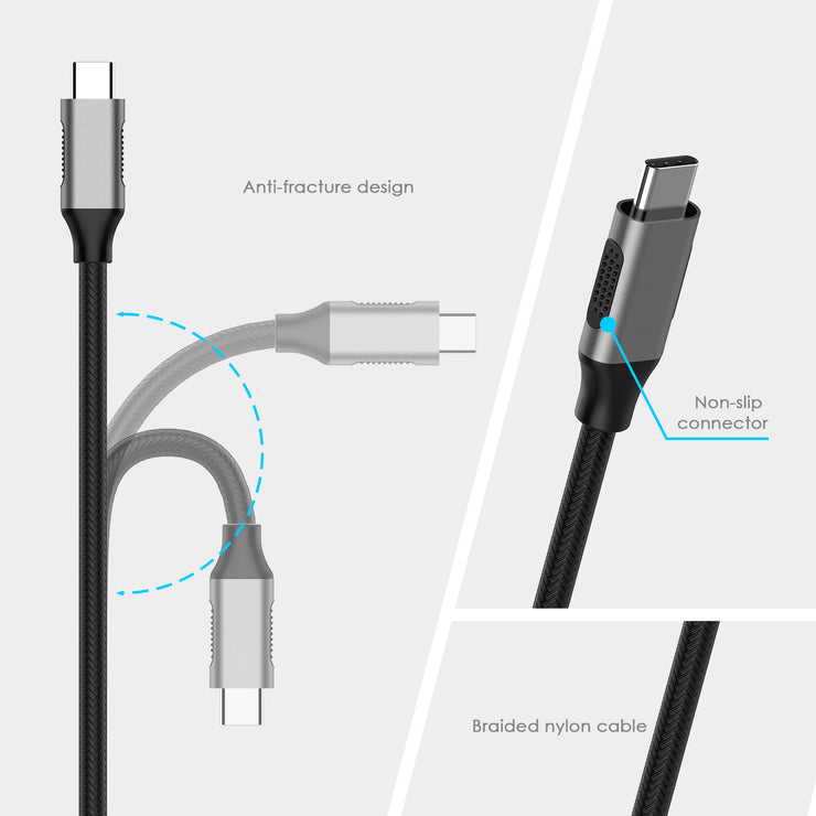 LENTION USB-C to VGA Adapter, Type C to VGA Cable Converter|Space gray/Silver/Rose gold