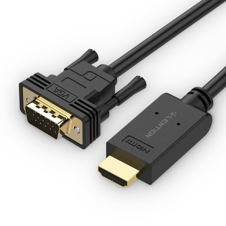 1080P HDMI Digital AV to VGA Analog Converter Cable|Lention.com.