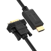 $15.99 - LENTION Active HDMI to VGA Video Cable Adapter, 1080P HDMI Digital AV to VGA Analog Converter Cable (HV-1.8M)