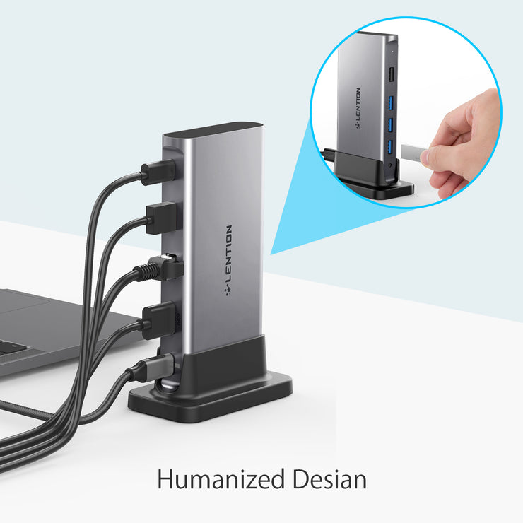 LENTION Universal USB-C Docking Station 4K60Hz (CB-D53s)