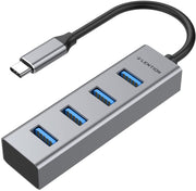 LENTION 4-in-1 USB C Hub, 4 USB 3.0 Ports, USB C to USB A Multiport Adapter (CB-C22s)