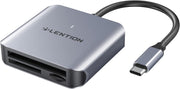 LENTION USB-C to CF/ SD/ Micro SD Card Reader, SD 3.0 Card Adapter (CB-C8s)