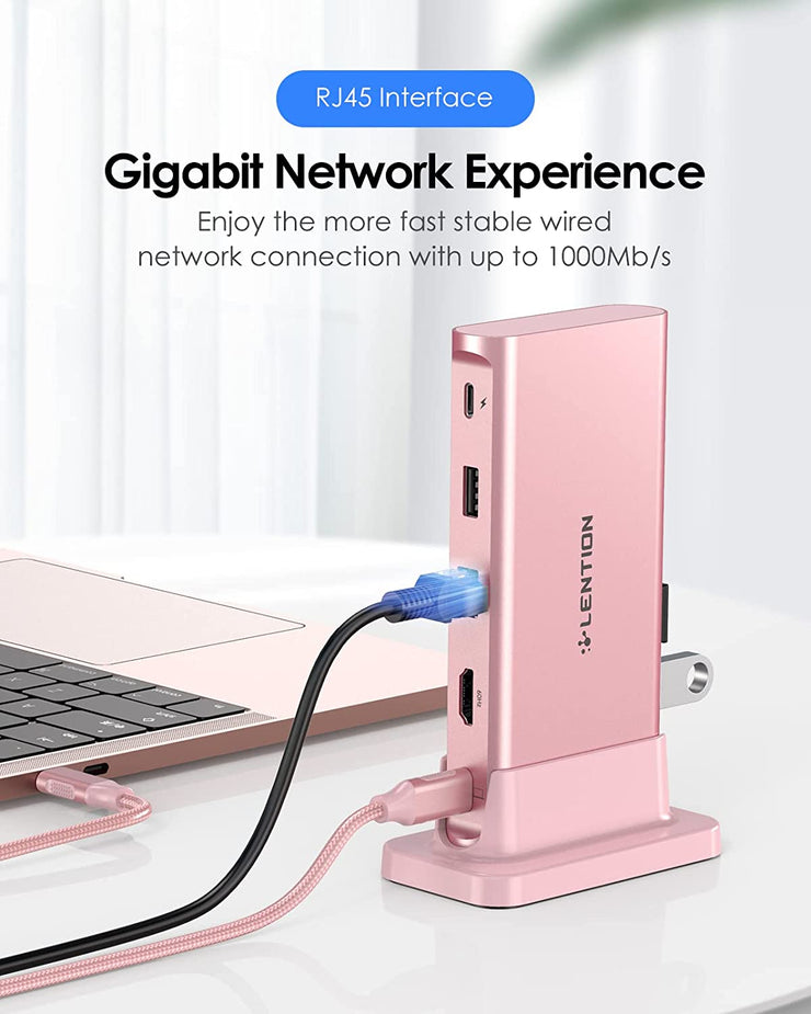 LENTION Universal USB-C Docking Station 4K60Hz (CB-D53s)