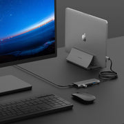 LENTION 6 in 1 Long Cable USB-C Hub with 4K HDMI, 4 USB 3.0, and PD (CB-C35H)