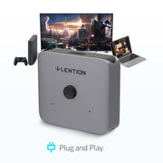  Lention.com: Bi-Directional 4K/30Hz Aluminum HDMI Switcher,supports devices with standard HDMI ports:  Computers
