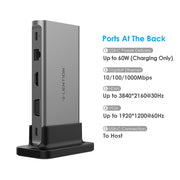 LENTION 10 in 1 Long Cable USB C Docking Station (CB-D55)