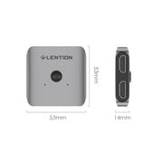 Lention.com: Bi-Directional 4K/60Hz Aluminum Dual HDMI Switcher,Compatible Windows, Mac, Chrome, Linux, HDTV, TV Box, More(Space Gray):  Computers