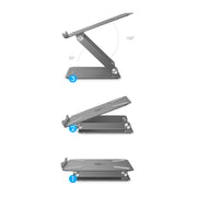 LENTION L5 Adjustable Height with Multiple Angle Laptop Notebook Stand with Adjustable Riser (Stand-L5)