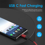 CB-CCT, USB Cable, USB C to USB C Cable 3.3ft 100W, 3.3ft -10ft | Lention