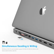 USB C Docking Station with 1000M Ethernet or Card Reader, Docking station gray ...