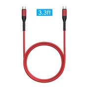 LENTION USB C to USB C Fast Charging Cable Covered with Braided Cord (CB-CCT)