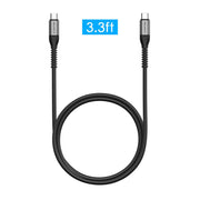 LENTION USB C to USB C Fast Charging Cable Covered with Braided Cord (CB-CCT)