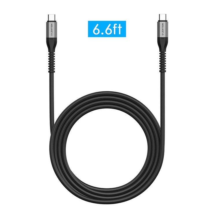 LENTION USB C to USB C Fast Charging Cable Covered with Braided Cord (CB-CCT)