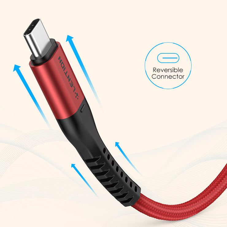 LENTION Fast Charging USB A to USB C 27W Braided Charger Cord (CB-ACT)