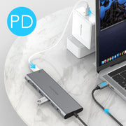  LENTION 7 in 1 3.3ft Long Cable USB C Hub | US/UK/CA Warehouse in Stock