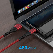 LENTION Fast Charging USB A to USB C 27W Braided Charger Cord (CB-ACT)