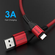 LENTION Fast Charging USB A to USB C 27W Braided Charger Cord (CB-ACT)