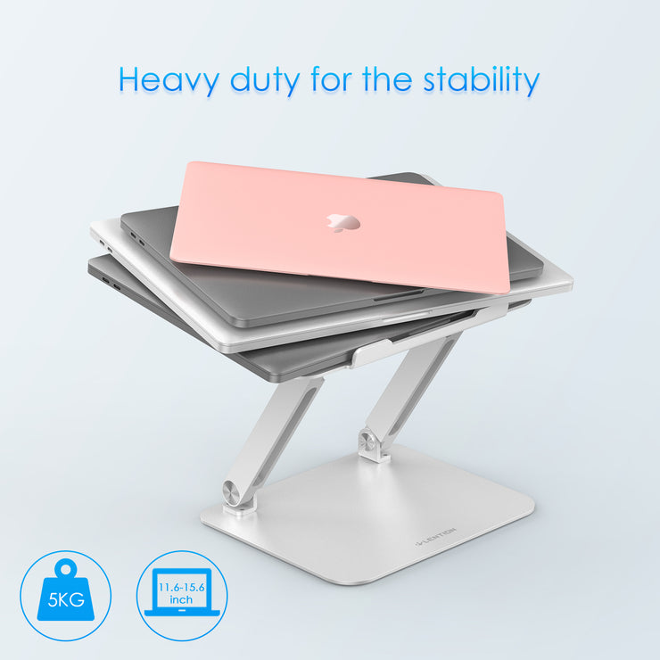 LENTION L5 Adjustable Height with Multiple Angle Laptop Notebook Stand with Adjustable Riser (Stand-L5)