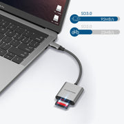 $15.99 - LENTION USB-C to SD/Micro SD Card Reader, SD 3.0 Card Adapter (CB-C8),for Chromebook, Dell, HP, ASUS, Samsung S20/S10/S9/S8/Plus/Note 10/9/8, more Type C laptops, phones and more.