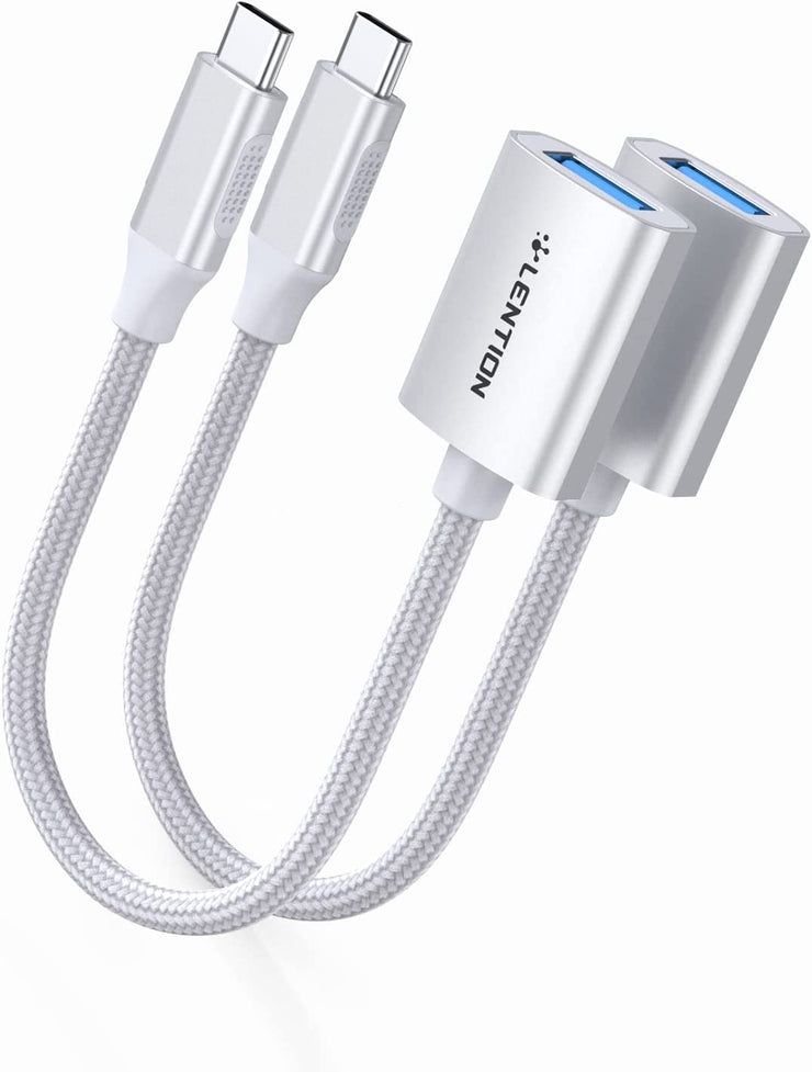 LENTION USB C to USB 3.0 Adapter, Type C Male to USB A Female (CB-C6)