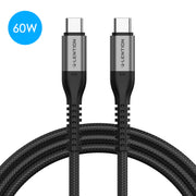 LENTION USB C to USB C Fast Charging Cable Covered with Braided Cord (CB-CCT)