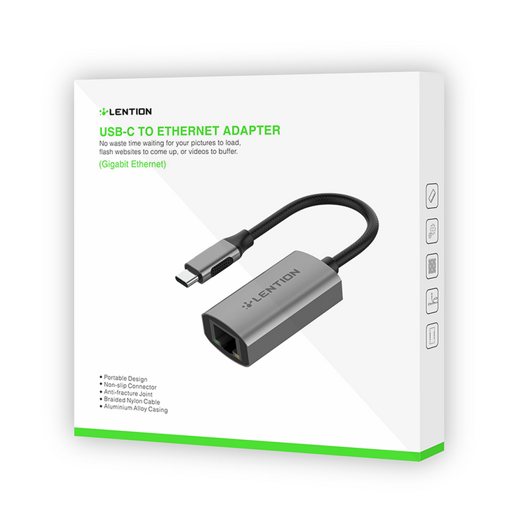 LENTION USB C to Gigabit Ethernet Adapter (CB-CU604E)