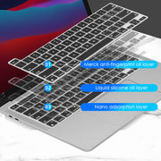 LENTION Silicone Keyboard Cover Skin for New MacBook Pro 16/ 2020 MacBook Pro 13, with Multi-Touch Bar(US Layout) (S130)