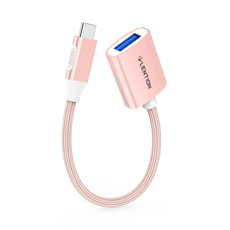 LENTION USB C to USB 3.0 Adapter, Type C Male to USB A Female (CB-C6)